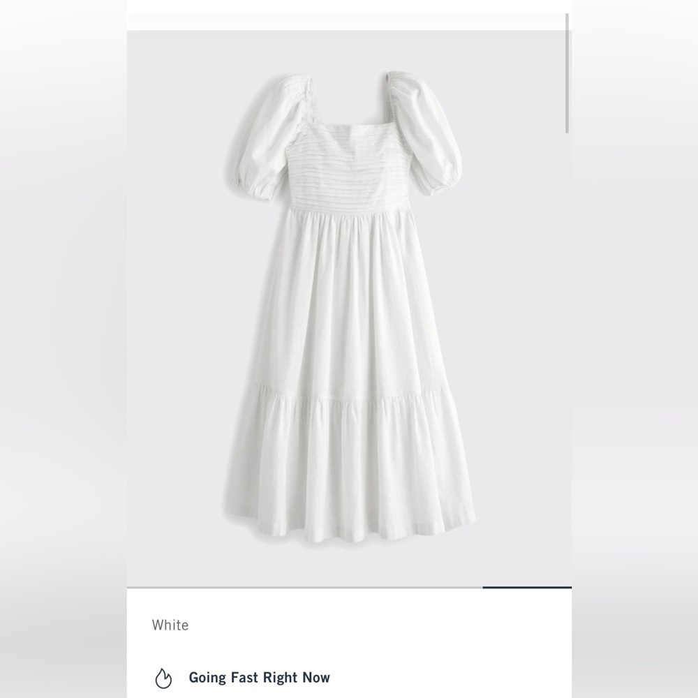 Abercrombie White Linen Dress